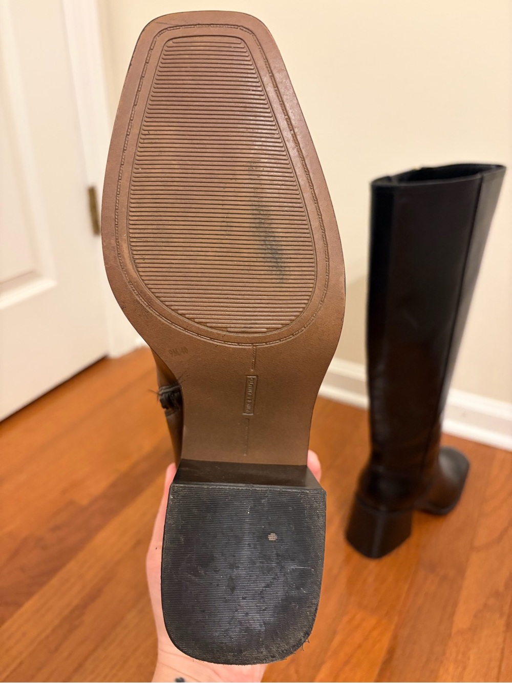 Vince Camuto | Classic Black Knee-High Leather Boots size 9 - Picture 14 of 14